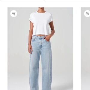 Agolde Low Slung Wide Leg Jeans-Force Color Size 29